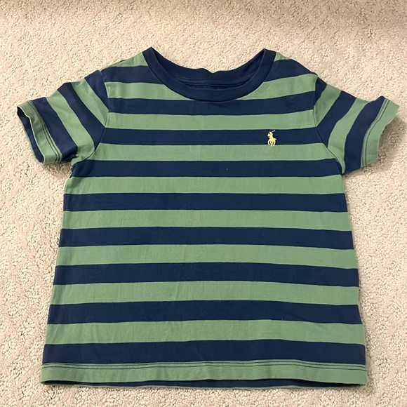 24 months boys striped blue/green Ralph Lauren T-Shirt - Picture 1 of 1